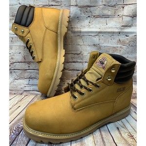 Brahma  Mens  Brutis II  Steel Toe Laceup Work Boots 2524906 Tan & Brown Size 15